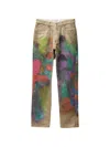 Versace Printed Straight Jeans In Multi