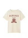 Versace Printed Jersey T-shirt In Neutral