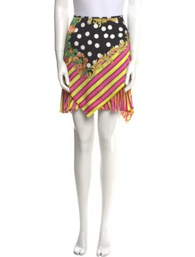 Pre-owned Versace Printed Knee-length Skirt In Multi