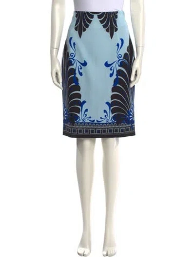Pre-owned Versace Printed Knee-length Skirt In Multi