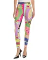 Versace Printed Legging In Multi