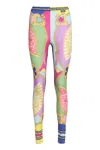 Versace Printed Leggings In Multi