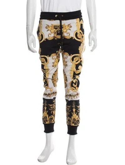 Pre-owned Versace Printed Lounge Bottoms In Multi