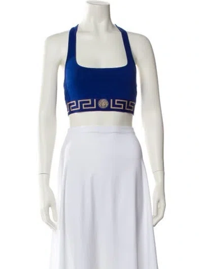 Pre-owned Versace Printed Lounge Set In Blue