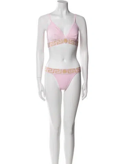 Pre-owned Versace Printed Lounge Set In Pink