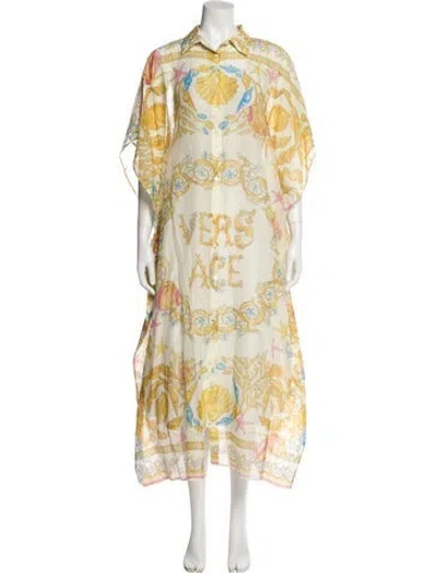 Pre-owned Versace Printed Lounge Set In Yellow