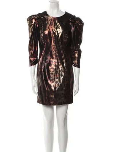 Pre-owned Versace Printed Mini Dress