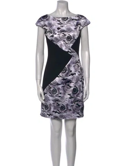 Pre-owned Versace Printed Mini Dress In Multi