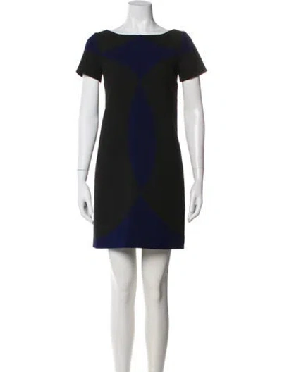 Pre-owned Versace Printed Mini Dress In Multi