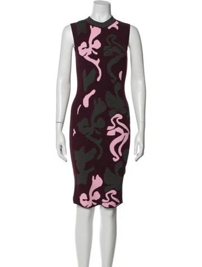 Pre-owned Versace Printed Mini Dress W/ Tags In Multi