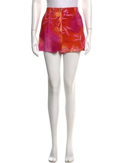 Pre-owned Versace Printed Mini Shorts In Multi