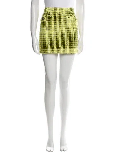Pre-owned Versace Printed Mini Skirt In Multi