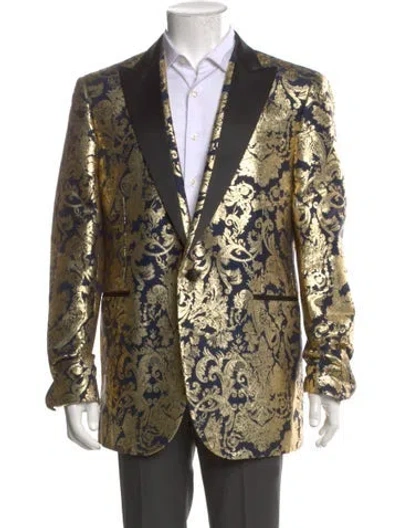 Pre-owned Versace Printed Open Front Cardigan In Multi