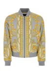 Versace Baroque-pattern Print Bomber Jacket