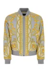 Versace Printed Polyester Bomber Jacket