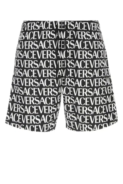 Versace Printed Polyester Swimming Shorts
