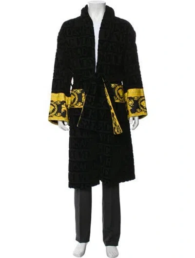Pre-owned Versace Printed Robe In Green