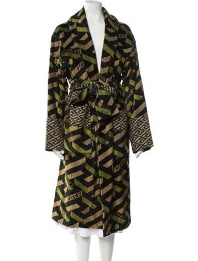 Pre-owned Versace Printed Robe In Multi