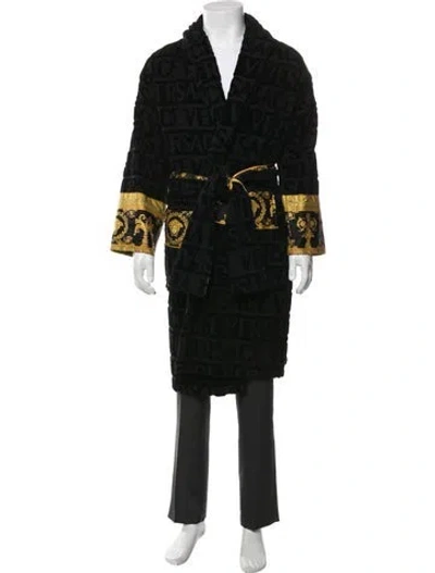 Pre-owned Versace Printed Robe In Multi
