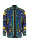 Versace Barocco Istante Print Nylon Windbreaker Jacket