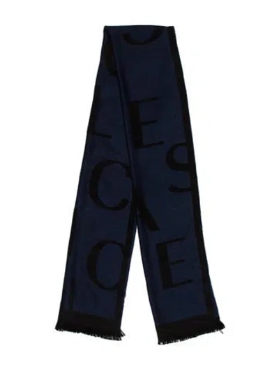 Pre-owned Versace Printed Scarf In Black