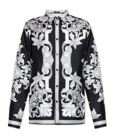 VERSACE BAROCCO-PRINT SILK SHIRT
