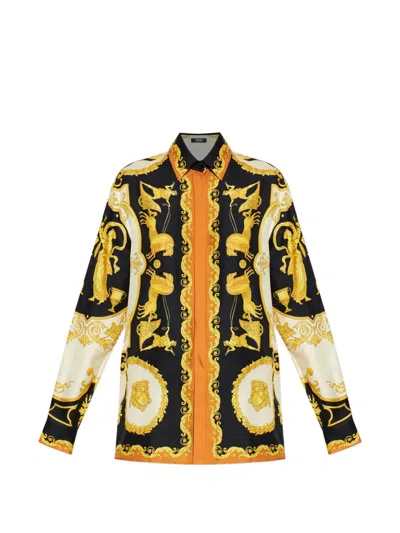 Versace Printed Shirt In Multi