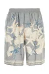 Versace Barocco Sea Print Silk Shorts