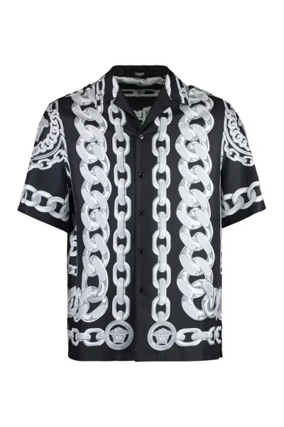 VERSACE VERSACE PRINTED SILK SHIRT