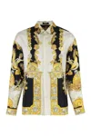 Versace Coral Theatre Shirt And Blouse Multicolor In Gold
