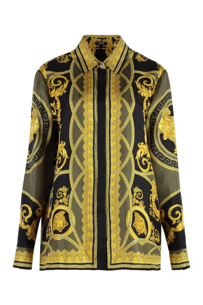 VERSACE PRINTED SILK SHIRT