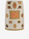 Versace Printed Silk Skirt In Neutral