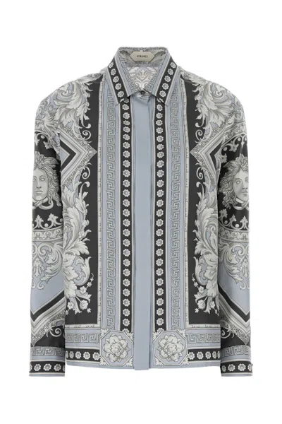 Versace Printed Silk Twill Shirt