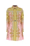 Versace Dress Silk Twill Print Spring Barocco Foulard Pn 1 In Multi