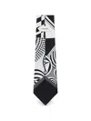 Versace Printed Silk Twill Tie In Multi