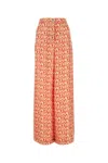 Versace Printed Silk Wide-leg Pant In Multi