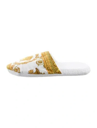 Pre-owned Versace Printed Slippers W/ Tags In Multi