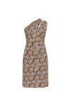 Versace One-shoulder Stretch Crepe Jersey Cocktail Dress