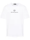 Versace Medusa Milano Embroidered Crewneck T-shirt In ホワイト