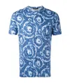 Versace Printed T-shirt In Blue