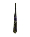 Versace Printed Tie In Multicolor Silk In Multi