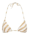 Versace Printed Triangle Bikini Top