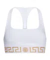 Versace Greca Border Scoop Bralette In White