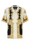 Versace Coral Theatre Print Bowling Shirt In Multi