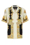 Versace Coral Theatre Shirt And Blouse Multicolor In White