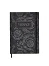 Versace Project Barocco Notebook In Black