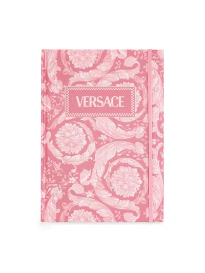 Versace Project Barocco Notebook In Pink