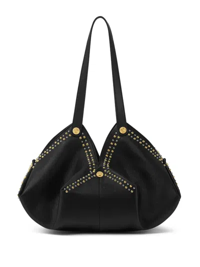 Versace Protea Embellished Shoulder Bag In Multi