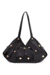 Versace Protea Shoulder Bag In Black