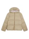 Versace Puffer Jacket In Neutrals